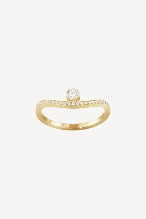 Femme Sophie Bille Brahe Bague Grace Diamant En Or