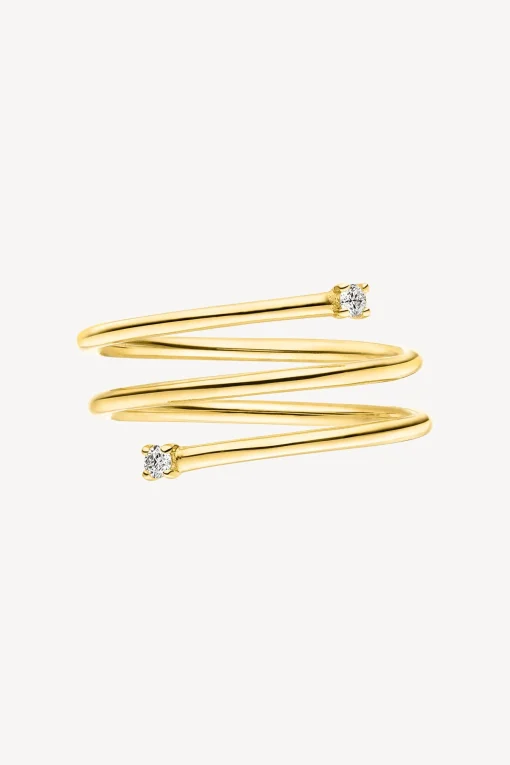 Femme Nina Kastens Jewelry Bague Twisted Diamond En Or