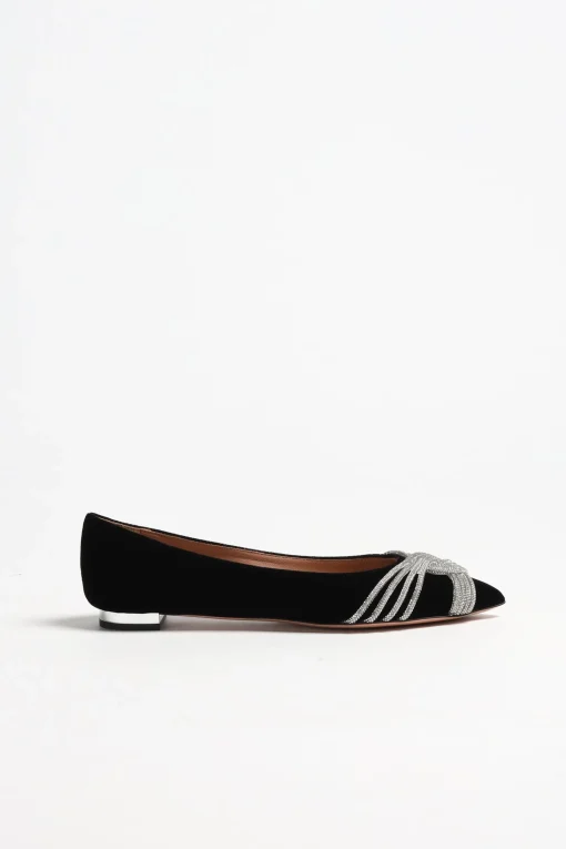 Femme Aquazzura Ballerines Gatsby En Noir