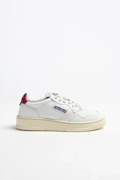 Femme Autry Baskets 01 Low En Blanc/Amethyste
