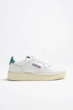 Femme Autry Baskets 01 Low En Blanc/Petrole