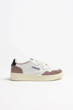 Femme Autry Baskets 01 Low Goat En Poudre/Noir