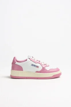 Femme Autry Baskets Bicolor Up En Blanc/Mauve