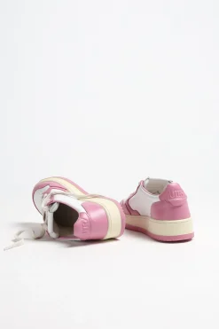 Femme Autry Baskets Bicolor Up En Blanc/Mauve
