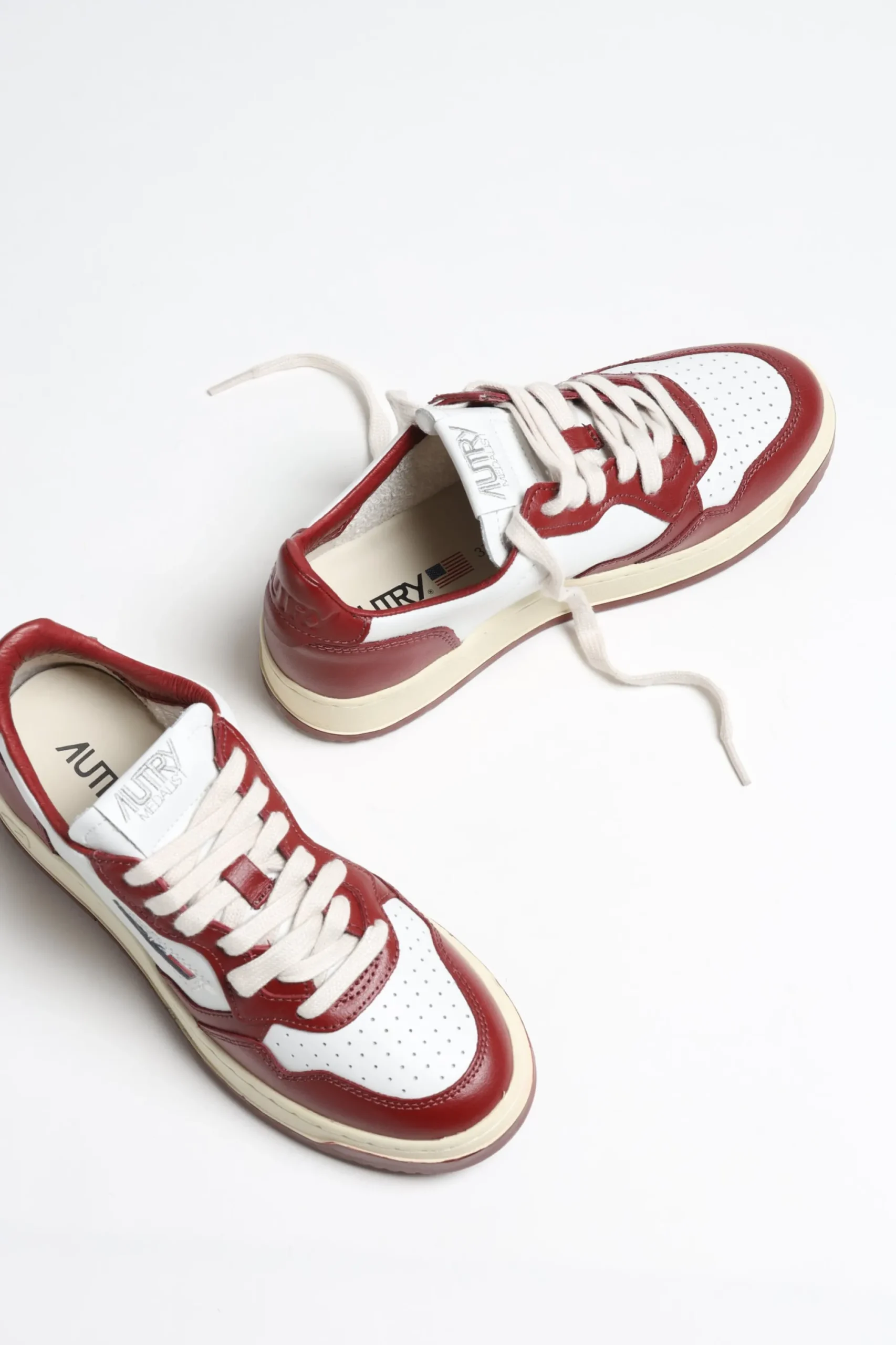 Femme Autry Baskets Bicolor Up En Blanc/Syrah