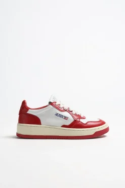 Femme Autry Baskets Bicolor Up En Blanc/Rouge