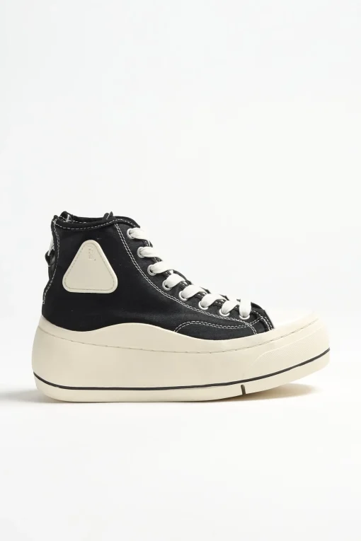 Femme R13 Baskets Montantes Noires