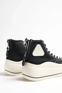 Femme R13 Baskets Montantes Noires