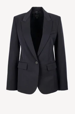 Femme Nili Lotan Blazer Adelaide En Marine Fonce