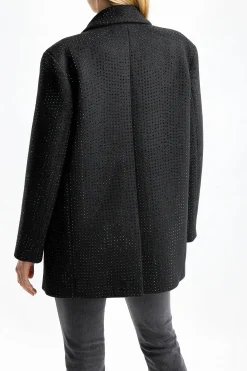 Femme Giuseppe Di Morabito Blazer Allover Rhinestone En Noir