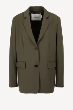 Femme Closed Blazer Lola In Army Green