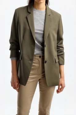 Femme Closed Blazer Lola In Army Green