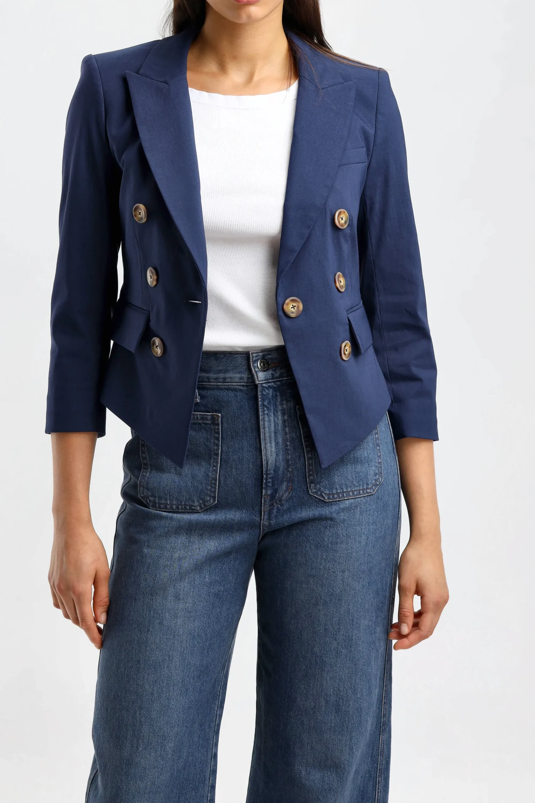 Femme Veronica Beard Blazer Lutece Dickey En Marine