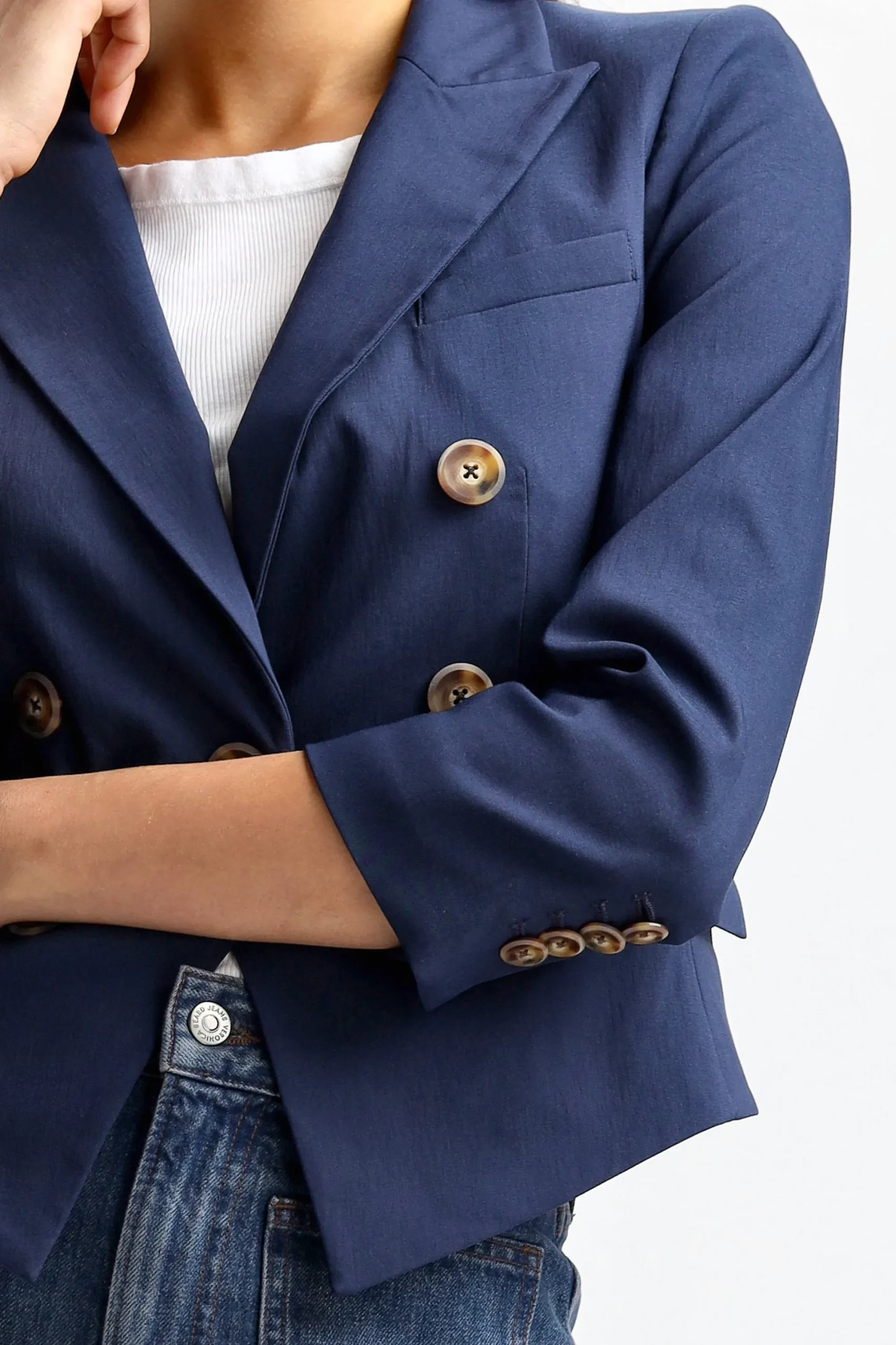 Femme Veronica Beard Blazer Lutece Dickey En Marine