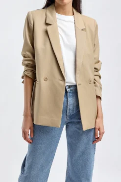 Femme Anine Bing Blazer Madeleine En Sable