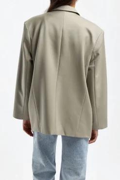 Femme Anine Bing Blazer Quinn En Vert Kaki