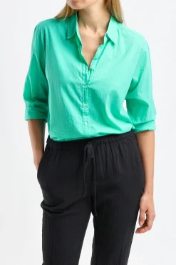 Femme Xirena Blouse Beau En Spearmint