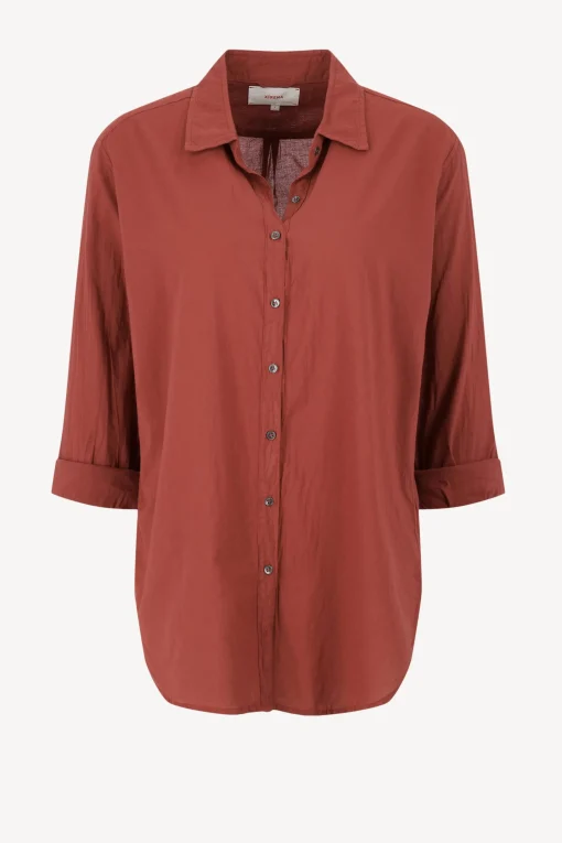 Femme Xirena Blouse Beau In Brick Red