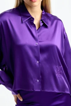 Femme DMN Blouse Bebe Chloe En Violet