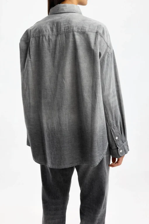 Femme R13 Blouse Boxy Button Up En Vintage Black