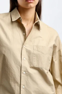 Femme R13 Blouse Boxy Button Up En Kaki