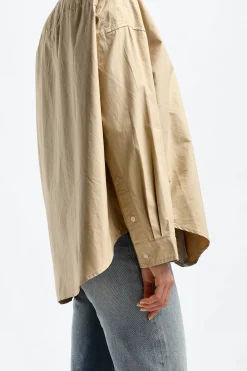 Femme R13 Blouse Boxy Button Up En Kaki