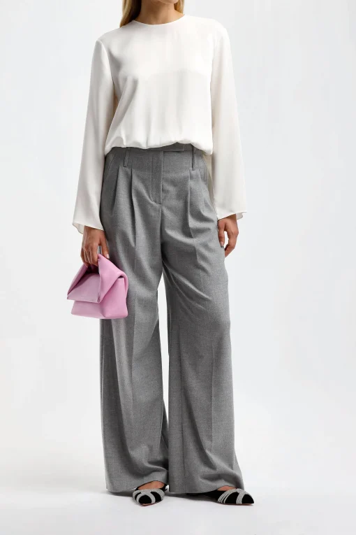 Femme Theory Blouse Cape En Ivoire