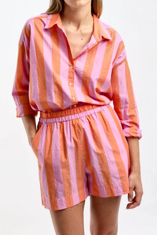 Femme Xirena Blouse Jordy A Rayures Pomelo