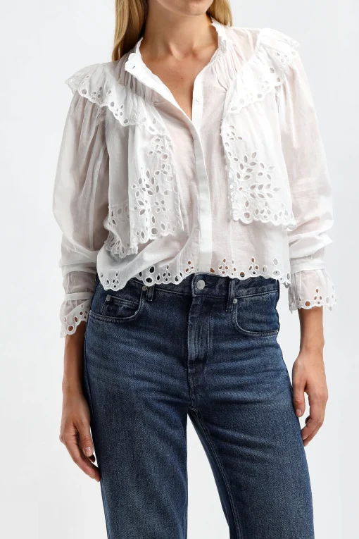 Femme Marant Etoile Blouse Kelmon En Blanc