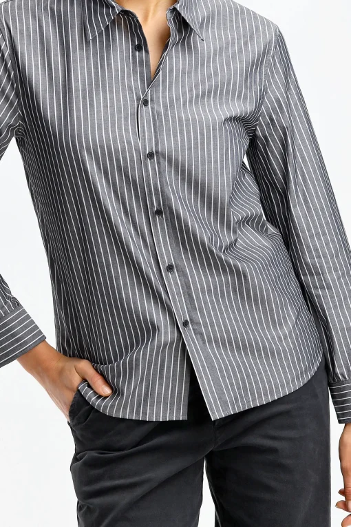 Femme Nili Lotan Blouse Raphael En Noir Et Blanc