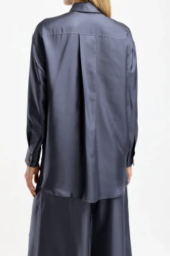 Femme Zimmermann Blouse Relaxed In Paradise Navy