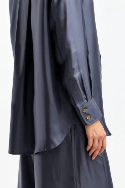 Femme Zimmermann Blouse Relaxed In Paradise Navy