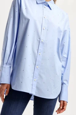 Femme Frame Blouse The Oversized En Chambray