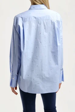 Femme Frame Blouse The Oversized En Chambray