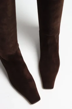 Femme Khaite Bottes Knee High Marfa A Coffee