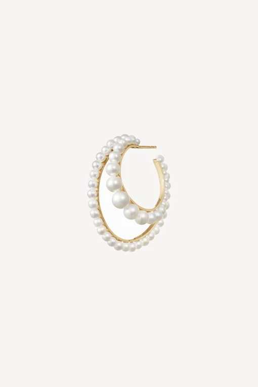 Femme Sophie Bille Brahe Boucle D'Oreille Boucle Perle Gauche
