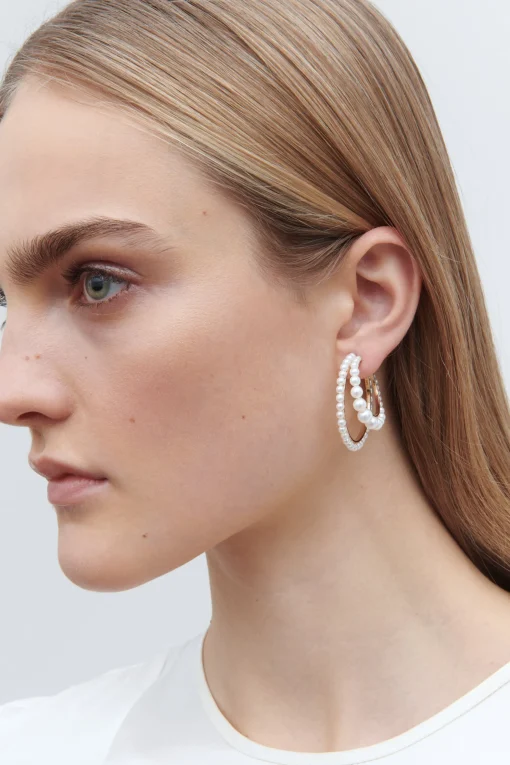 Femme Sophie Bille Brahe Boucle D'Oreille Boucle Perle Gauche