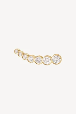 Femme Sophie Bille Brahe Boucle D'Oreille Petite Croissant Droite En Or Jaune