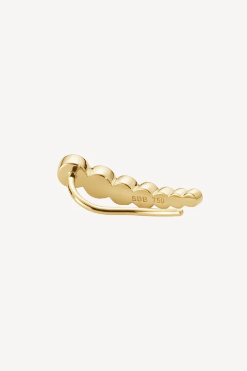 Femme Sophie Bille Brahe Boucle D'Oreille Petite Croissant Droite En Or Jaune