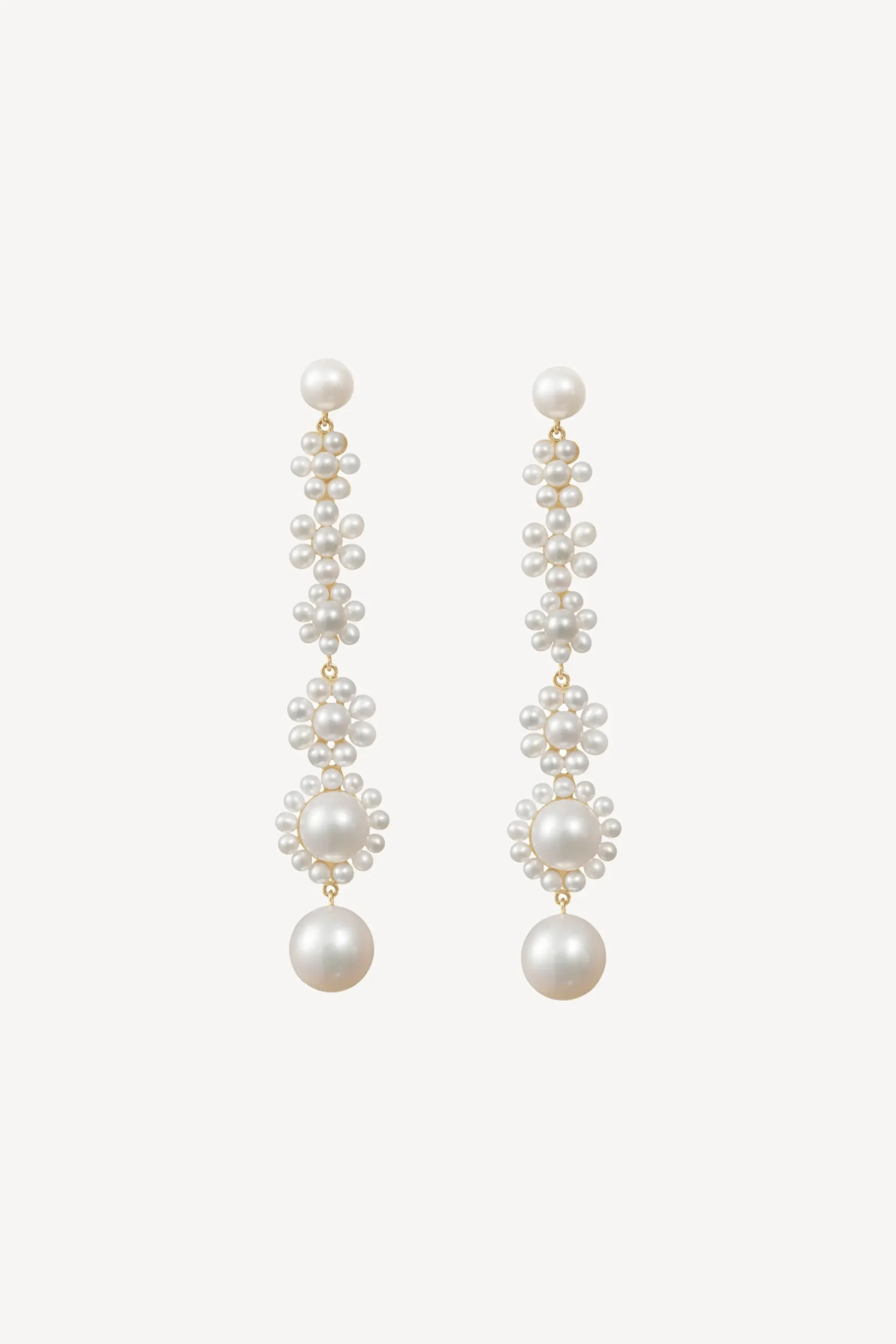 Femme Sophie Bille Brahe Boucles D'Oreilles Grande Fleur Jeanne