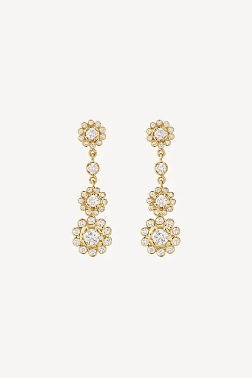 Femme Sophie Bille Brahe Boucles D'Oreilles Le Soleil Et Ses Fleurs