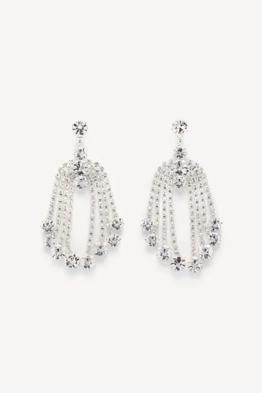 Femme Magda Butrym Boucles D'Oreilles Paillettes En Argent
