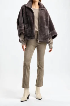Femme Jadia Cape Charly En Taupe