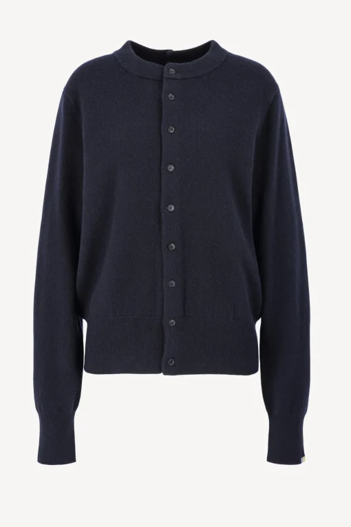 Femme Extreme Cashmere Cardigan Be Game N°283 En Bleu Marine
