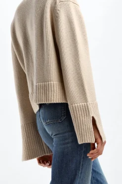 Femme Allude Cardigan Boxy En Beige Clair