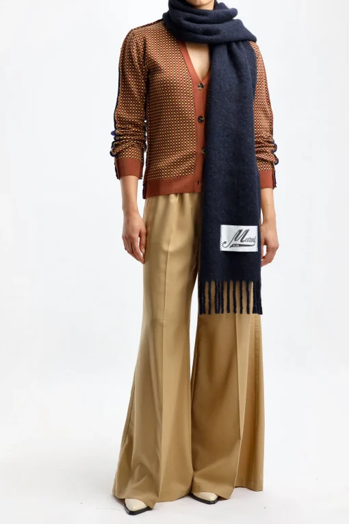 Femme Marni Cardigan Iconic Half & Half En Multi