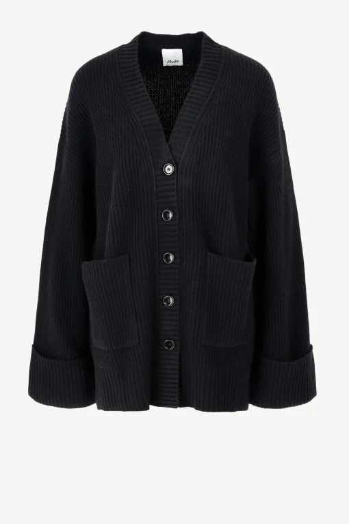 Femme Allude Cardigan Midi En Noir