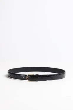 Femme Toteme Ceinture Slim Trouser A Black Croco