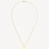 Femme Nina Kastens Jewelry Chaine Thin Paperclip Avec Diamond Tag