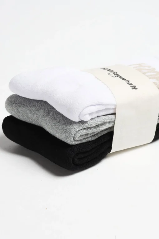 Femme H2O Fagerholt Chaussettes Suck En Noir/Blanc/Gris